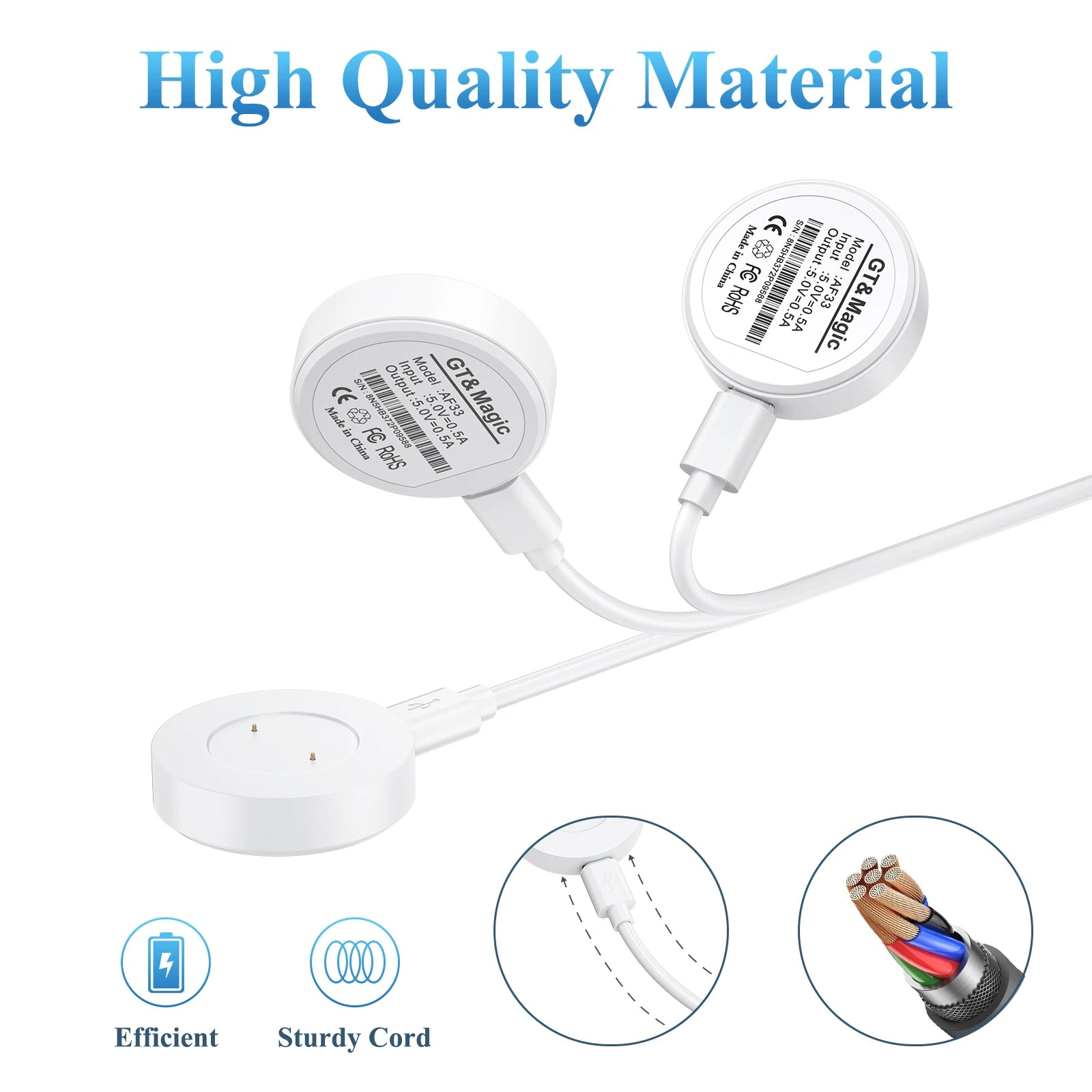 Magnetic USB C Charging Holder For Huawei Watch GT GT2 42mm 46mm GT 2e Wireless Charger Cable For Honor Magic Watch 2 42mm 46mm