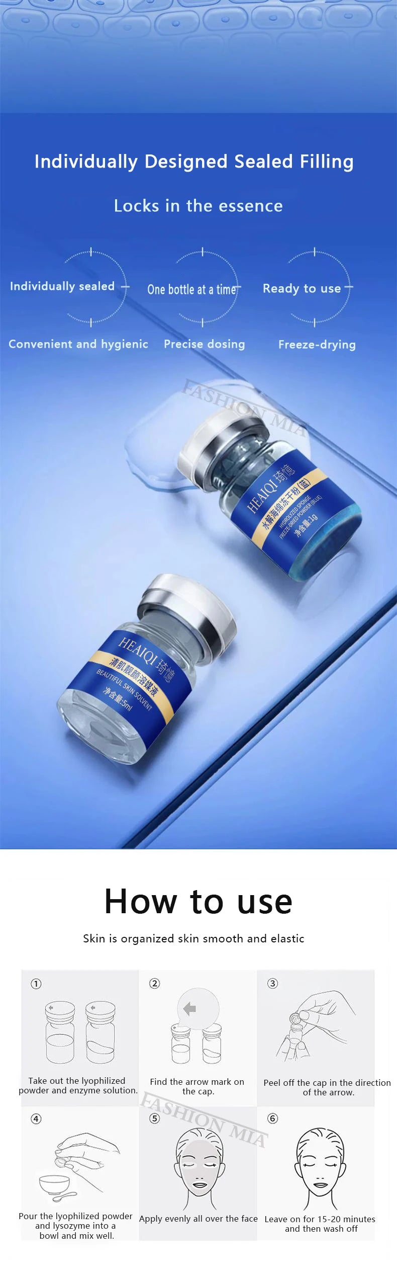 80% Blue Sponge microalgae Kit Face Collagen Regeneration Natural Biological Extract Sponge Spicules Resurfacing Skin Care