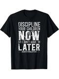 Men's Cotton Correctional Officer T-Shirt - Casual Round Neck