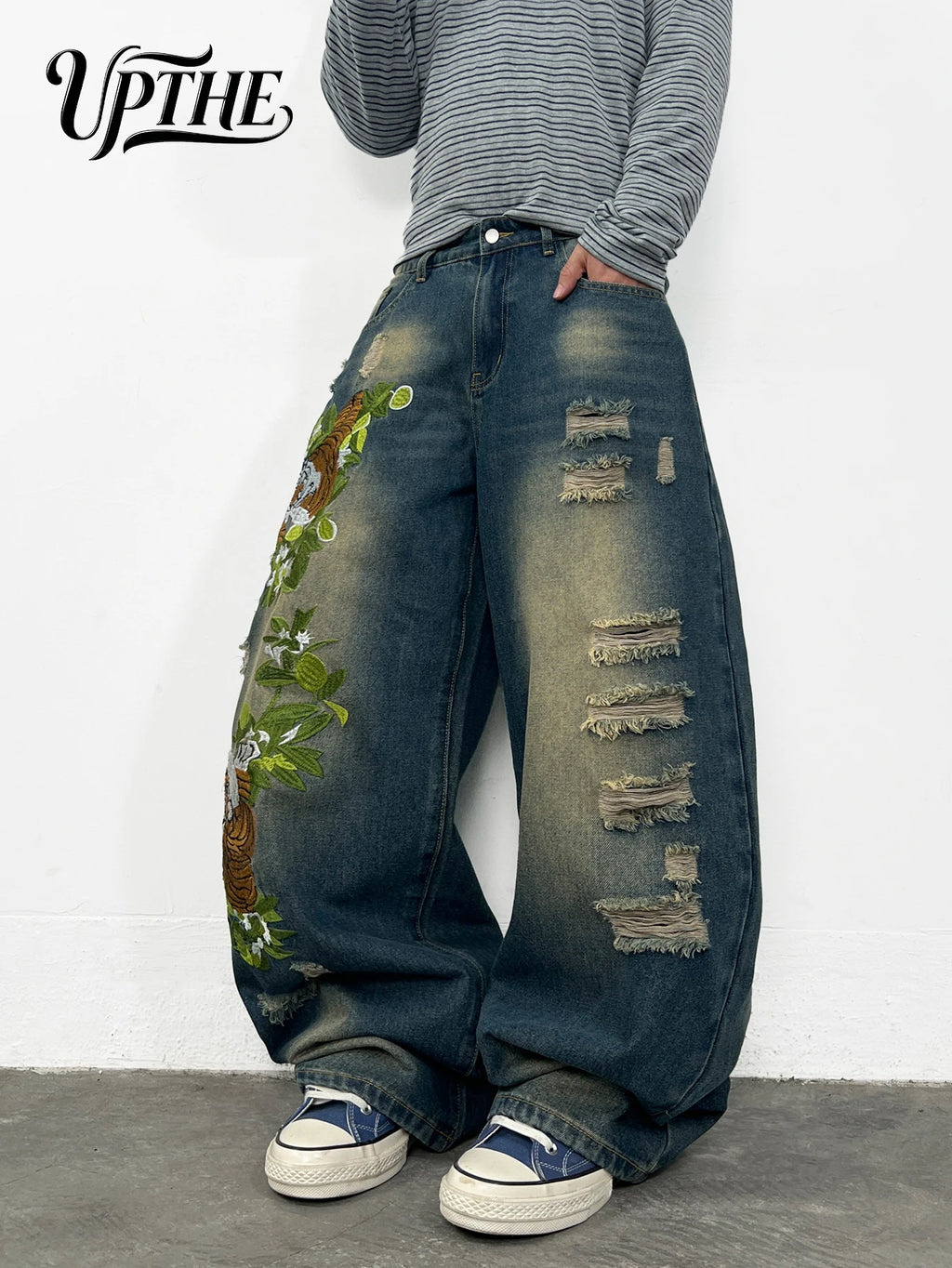 Men's Baggy Wide Leg Jeans