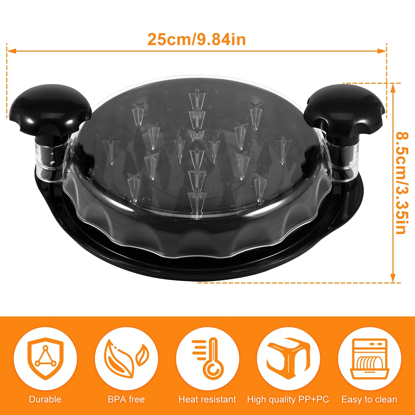 Chicken Shredder Non-Slip Meat Grinders for Pork Beef Cooked Chicken Breasts Vegetable Kitchen Tool Ergonomic Handle Shredder