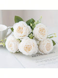 4pcs Artificial Peony Flowers - UV Resistant Real Touch Fake