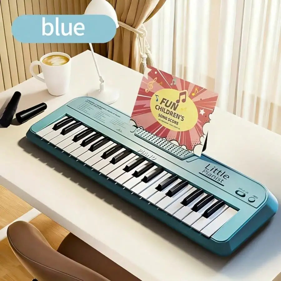 37‑Key Kids Electronic Piano Toy With Microphone &amp; Music