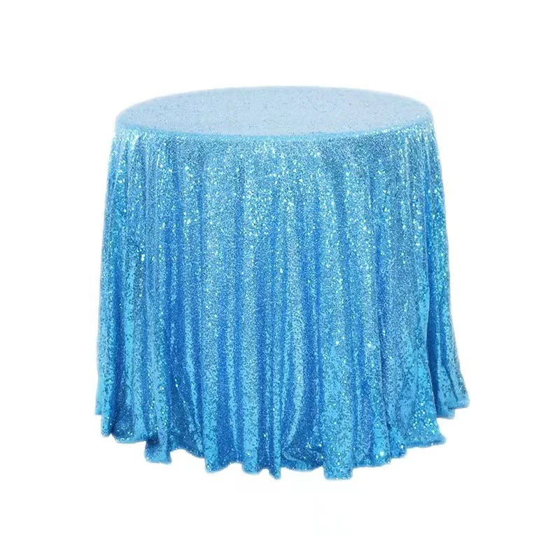 180cm Round Sequin Tablecloth  for Wedding Banquet Wedding Birthday Christmas Party Table Decoration Sequin dining table decorat