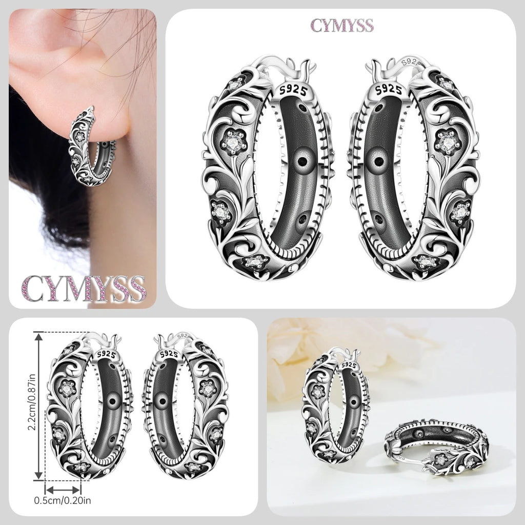 925 Sterling Silver Purple Flowers Plants Leaf Series Blue Iris