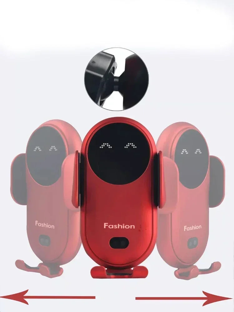 15W Fast Wireless Charger Car Mount for Air Vent Mount Car Phone Holder Rotating Intelligent Infrared Wireless Charging Charger