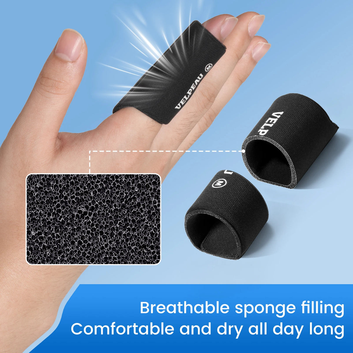 VELPEAU Trigger Finger Splint for Straighten Sprain Joint Protection