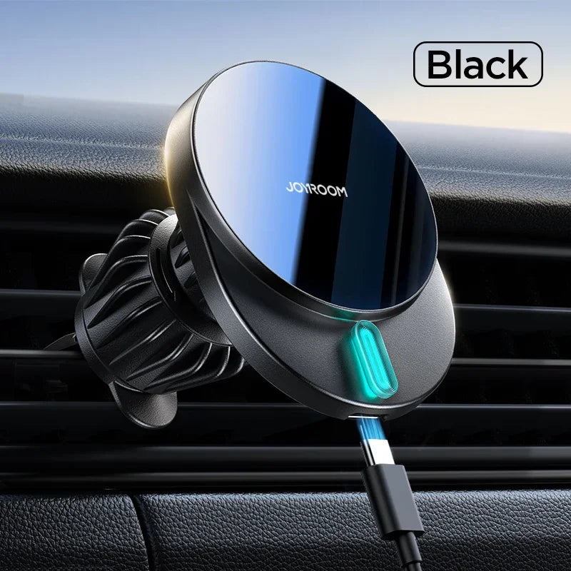 Joyroom 15W Magnetic Car Phone Holder Wireless Charger Fast Charging Car Phone Mount Air Vent Car Mount For iPhone 16-12 Series