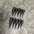 10Pcs Spice Girl Colorful Handmade Full Cover False Nail Y2K Long Dragon Shape Claw Cat Eyes Gradients Reusable Press On Nails