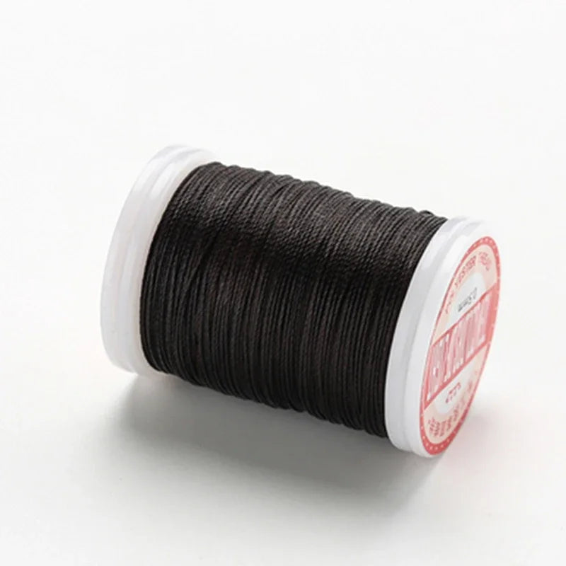 hilo elástico costura Waxed Thread Accessories Leather Craft Sewing Thread Round Waxed Thread Polyester Cord Wax Coated Strings