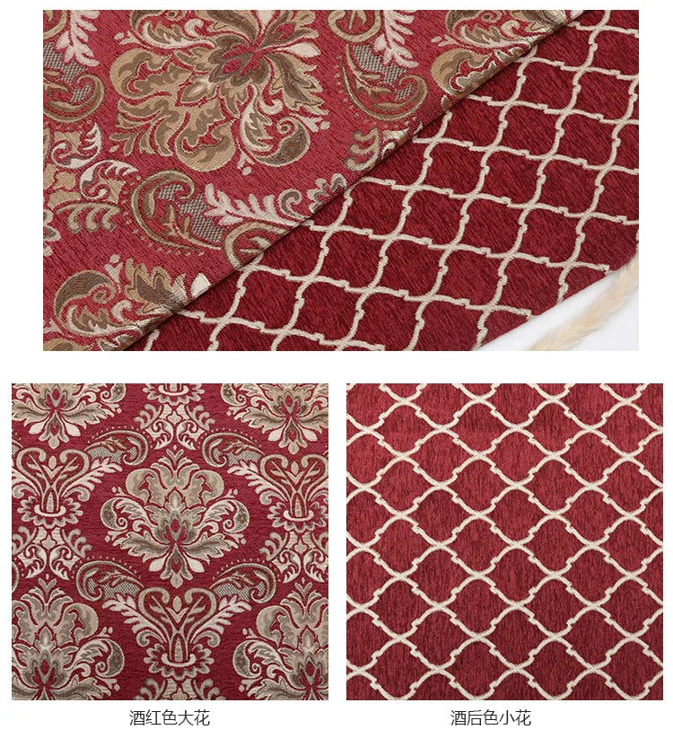 Jacquard Chenille Sofa Fabric European Style High Precision for Upholstery Home Decor Drapery Covers By Meters