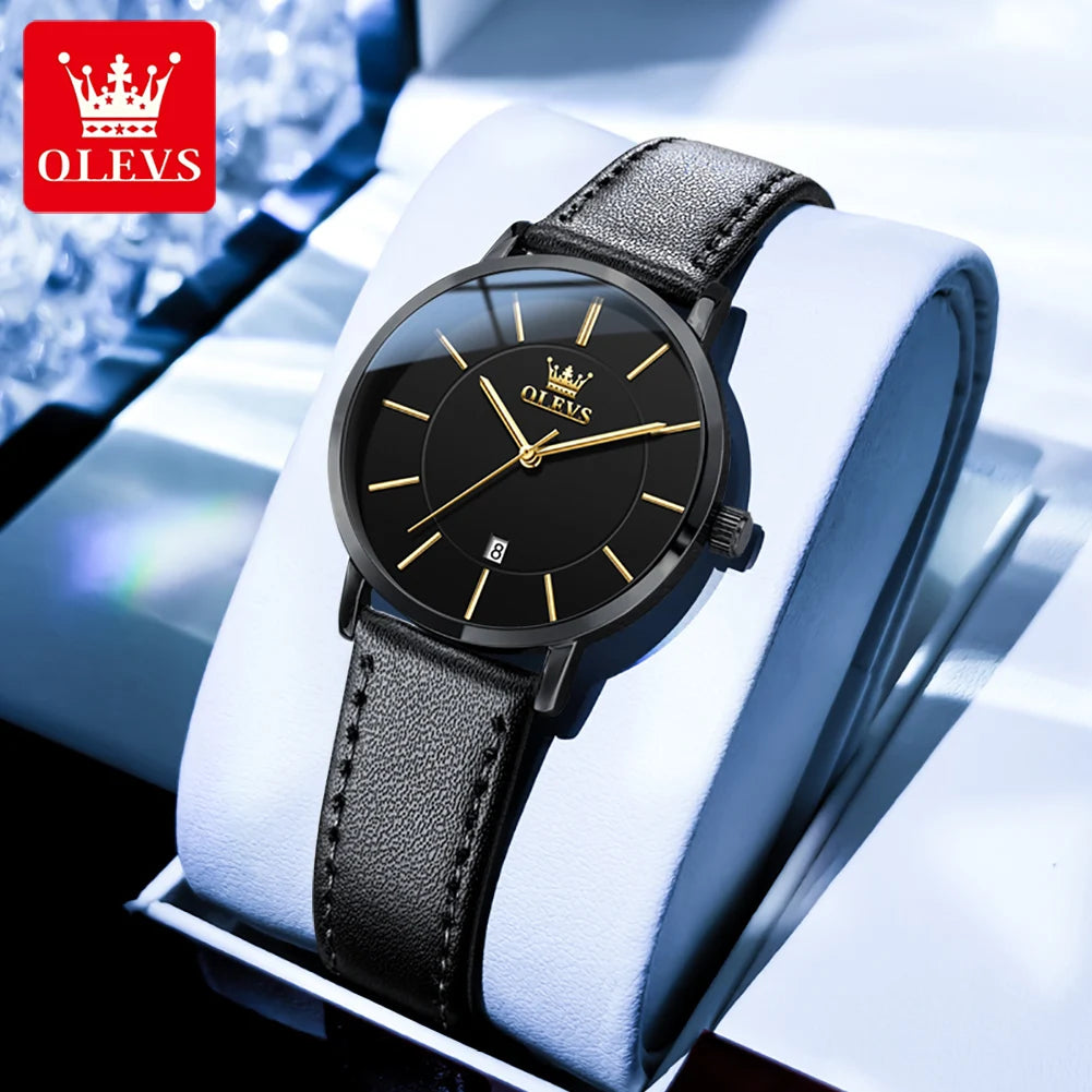 OLEVS Woman Watch Minimalist Fashion Ultra Thin 6.5mm Waterproof
