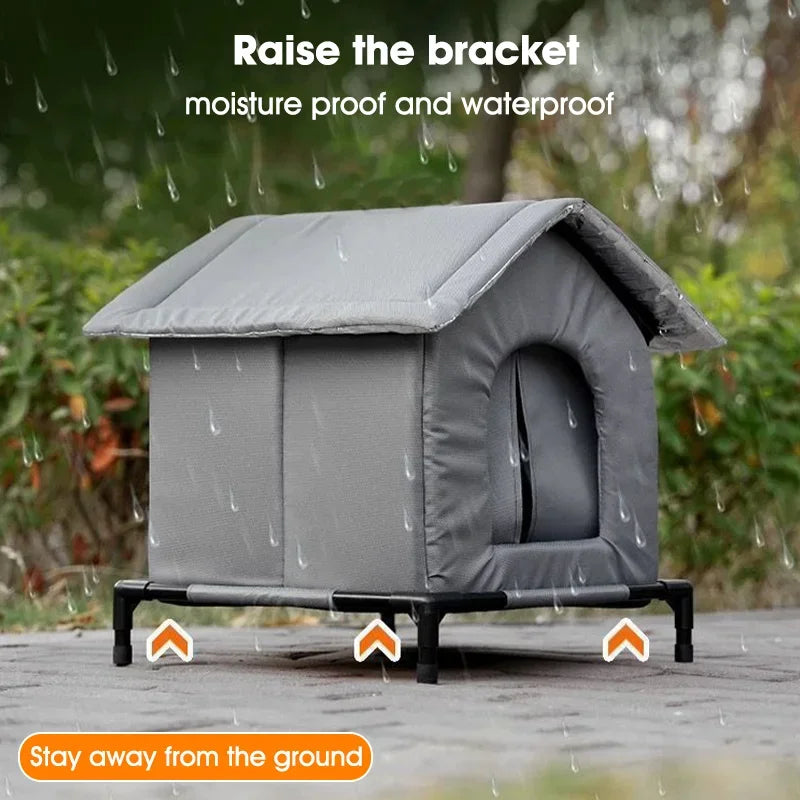 Winter Warm Waterproof Stray Cat Dog House Thickened Cat