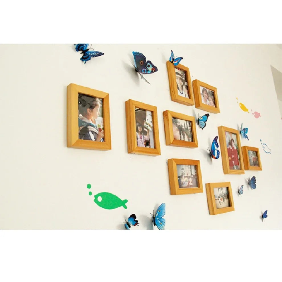 12Pcs Double Layer 3D Butterfly Wall Stickers Home Room Decor Butterflies For Wedding Decoration Magnet Fridge Decals