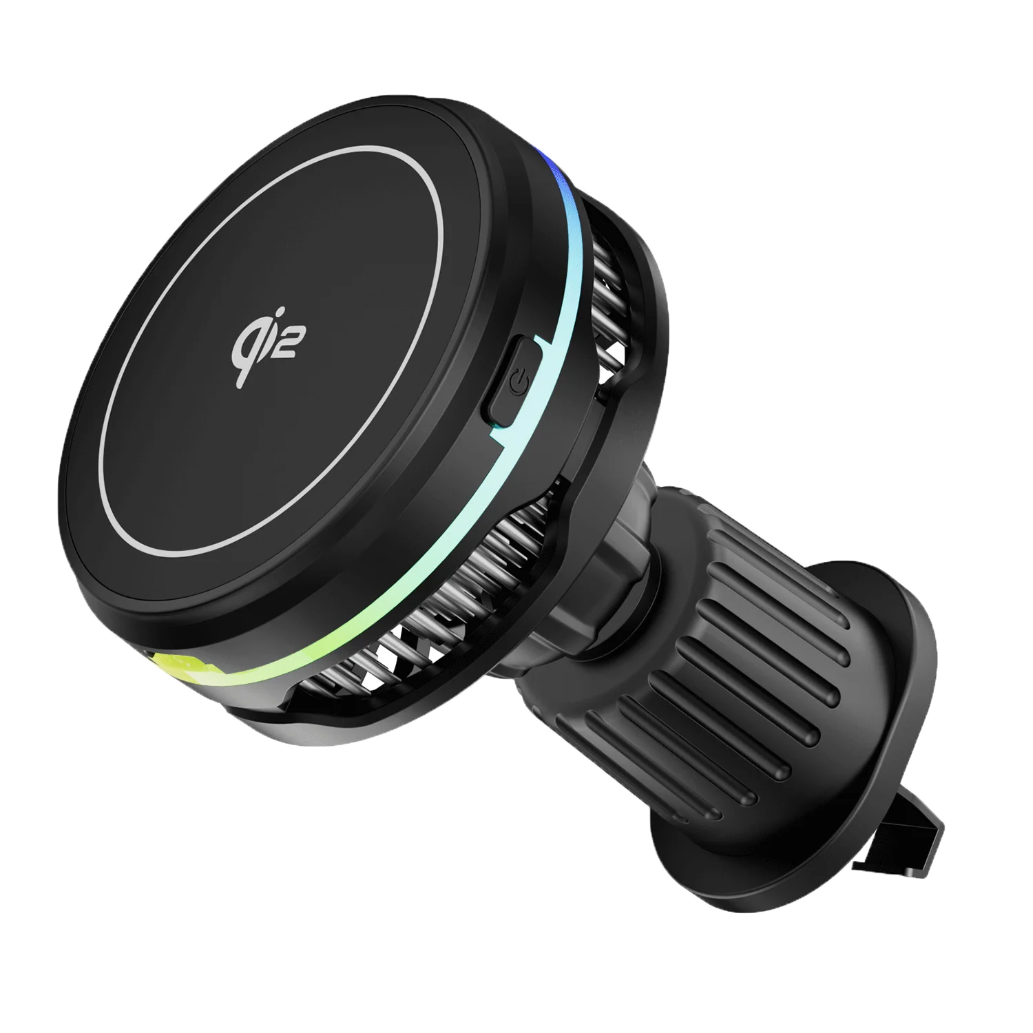 QI2 TEC Cooling RGB Magnetic Car Wireless Charger Fast Charging Radiator Air Vent Clip Holder For Magsafe iPhone 17 16 Pro Max