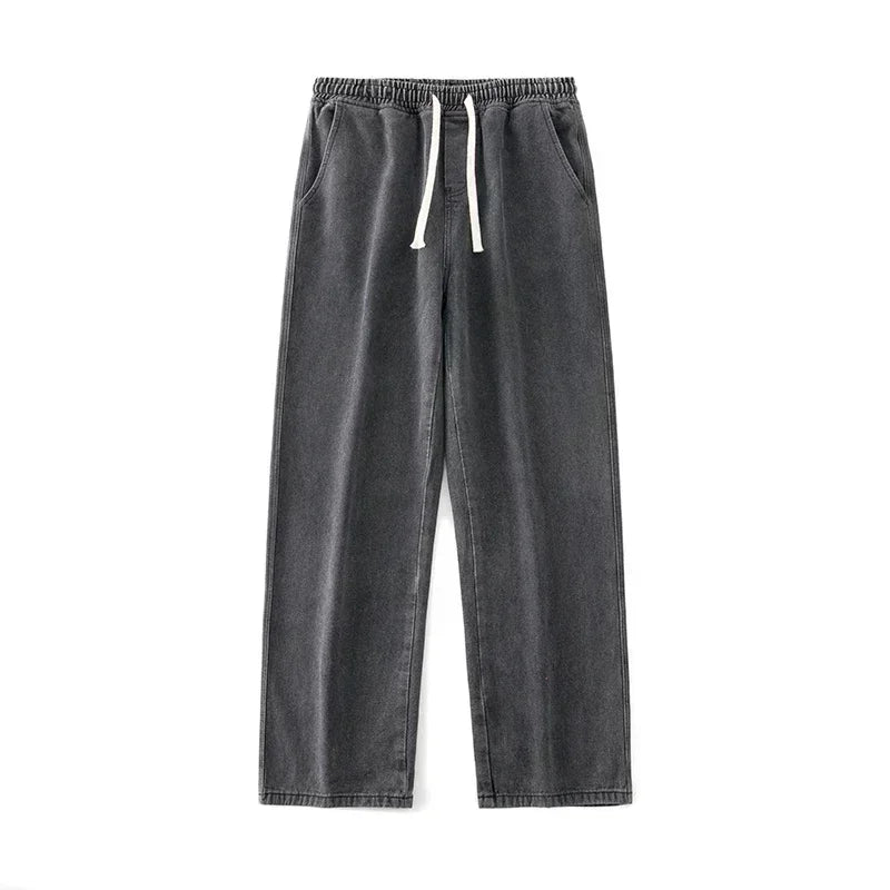 Men's Korean-Style Loose Wide-Leg Jeans
