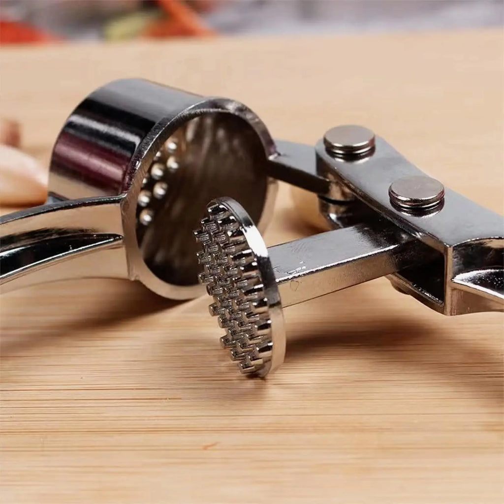 Multipurpose Garlic Press - Sturdy Metal Garlic Crusher, Easy to Clean, Ideal for Home & Commercial Kitchens