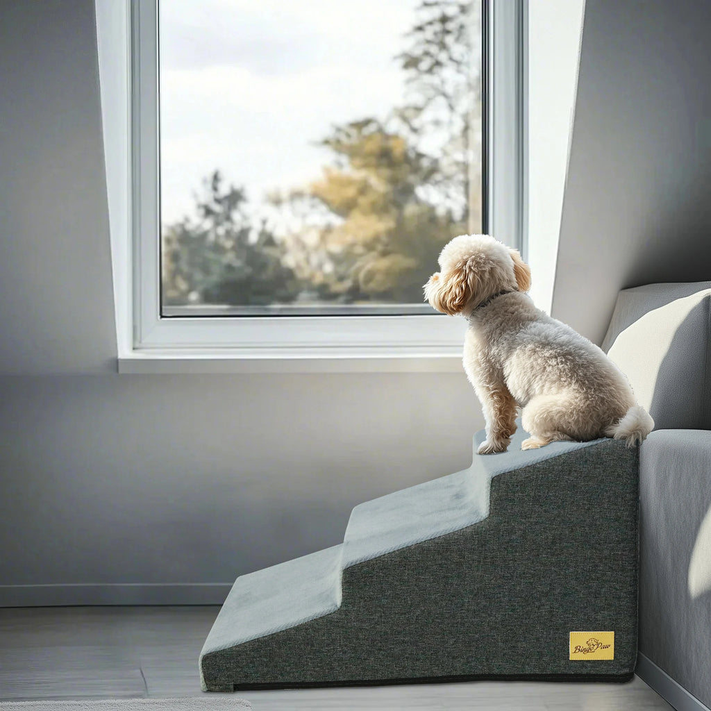 Foam Dog Stairs for High Beds, 3 to 5 Steps