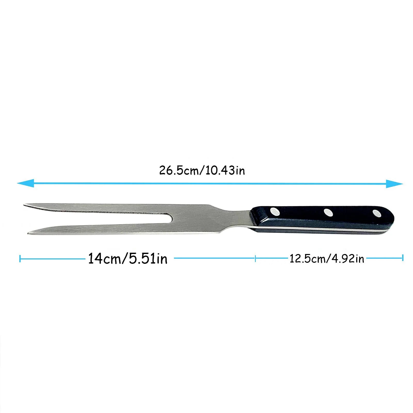 Dinning Table Runner Set Carving Fork Meat Forks 10 Inch Long Stainless Steel Forks For BBQ Barbecue Serving Cooking Grilling