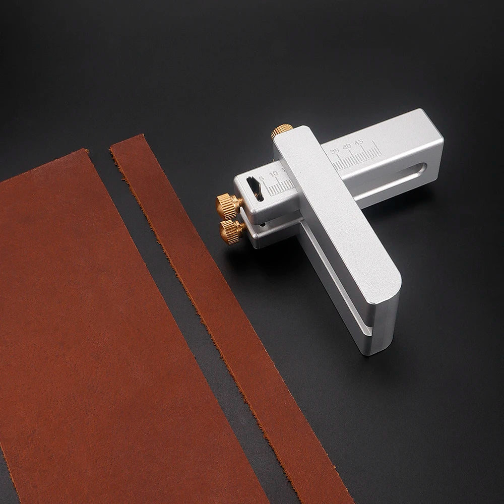 QJH Adjustable Faux Leather Strip Precision Cutting Tool, for DIY Handheld Cutting Belt, Watch Bands & Luggage Straps Craft Tool