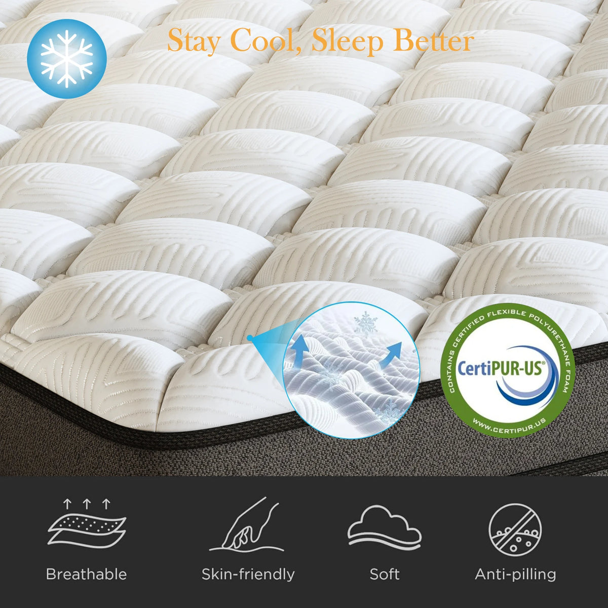 Full-Size Hybrid Mattress 12/14-Inch Medium Firm Gel Memory Foam