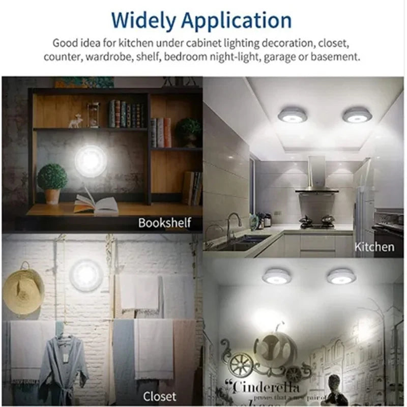 Dimmable LED Under Cabinet Light with Remote Control Battery