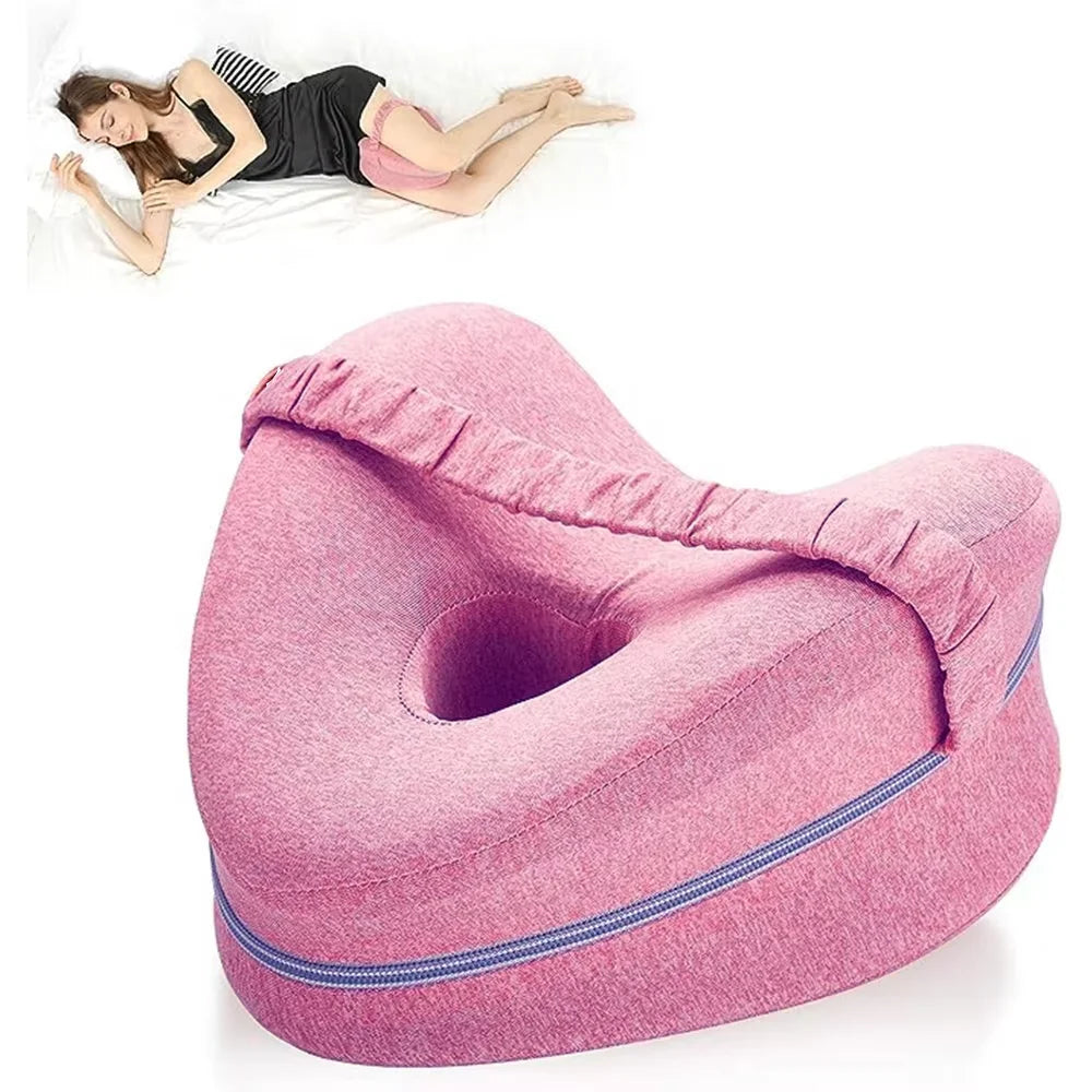 Slow Rebound Pillow，Slow Rebound Heart-Shaped Couple's Pillow for Leg Support - Ideal for Women As A Knee Cushion