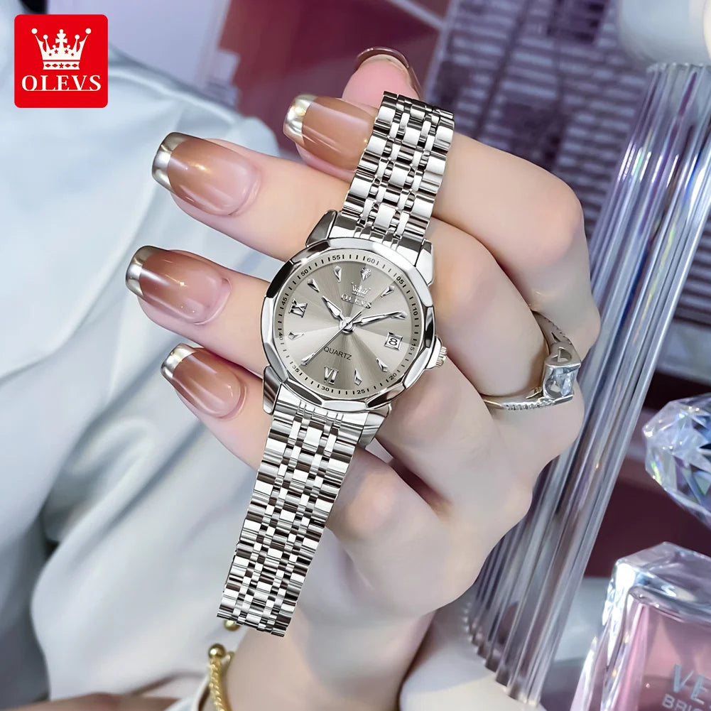 OLEVS Elegant Fashion Ladies Watches 9998 Original Quartz Women's