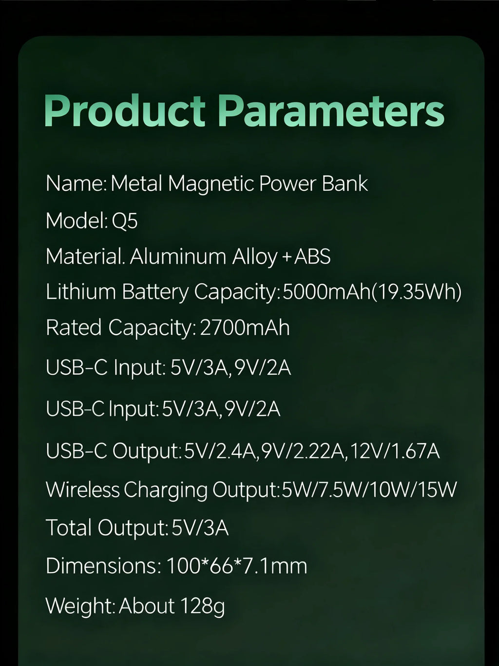 Original alloy Qi2 Powerbank for magsafe external auxiliary battery magnetic Power banks wireless charger for iPhone Airpods Pro