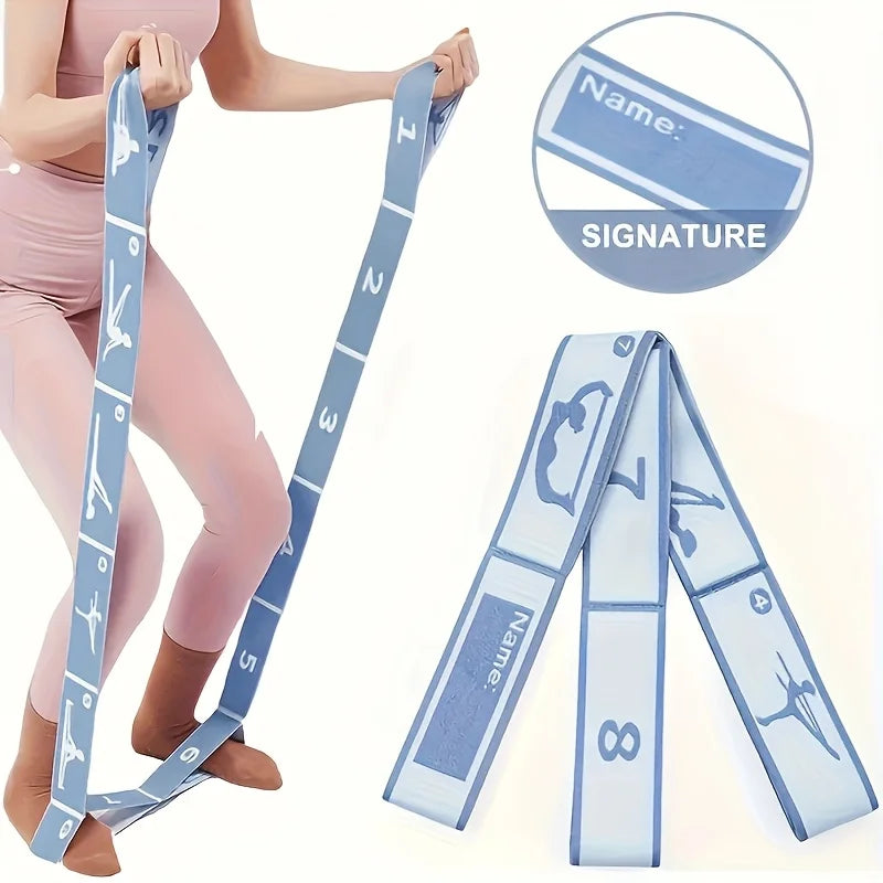 8-Segment Non-Slip Medium Tension Nylon Exercise Band