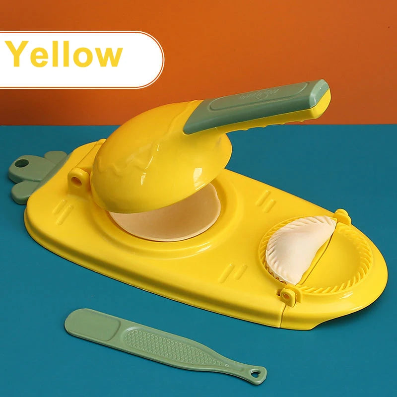 2 In1 Dumpling Maker Wrapper Presser Kit Manual Labor-Saving Dumplings Dough Molder Machine Kitchen Gadget Apple Pie Baking Tool
