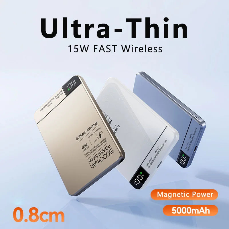 10000mAh Power Bank Magnetic Qi Wireless Charger PD20W Super Fast Charging Powerbank For Magsafe iPhone Samsung Huawei Xiaomi