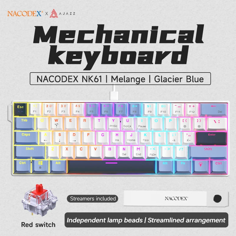 AJAZZ NK61 Wired Mechanical Gaming Keyboard