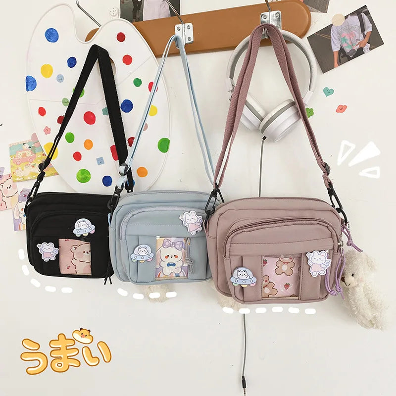 Kawaii Bag Girls JK Transparent Bag Small Crossbody for Women