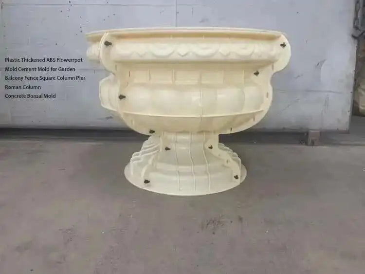 Plastic Thickened ABS Flowerpot Mold Cement Mold for Garden Balcony Fence Square Column Pier Roman Column Concrete Bonsai Mold