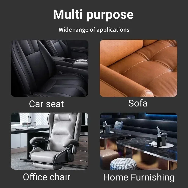 Self Adhesive Breathable Leather Car Seat Repair Perforated Faux Genuine Leather Leather Sofa Car Interior Refurbishment Sticker