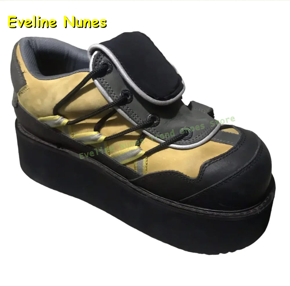 Streetwear Y2K Street Style Trend for Women's Chunky Sole Hook and