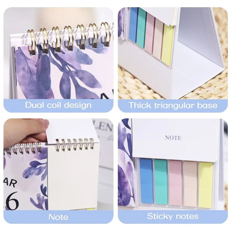 2026 Calendar Planner Multifunctional Health Tracker Daily Schedule Motivational All-Purpose Office Home Student Desk Organizer