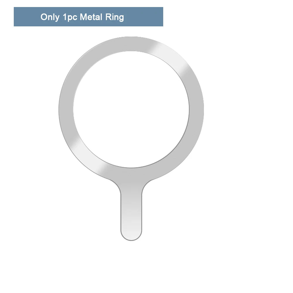 4pcs/3pcs/1pc/lot Metal Ring Plate For Magsafe Sheet Sticker iron Ring For iPhone 14 15 Magnetic Phone Holder Wireless Charger