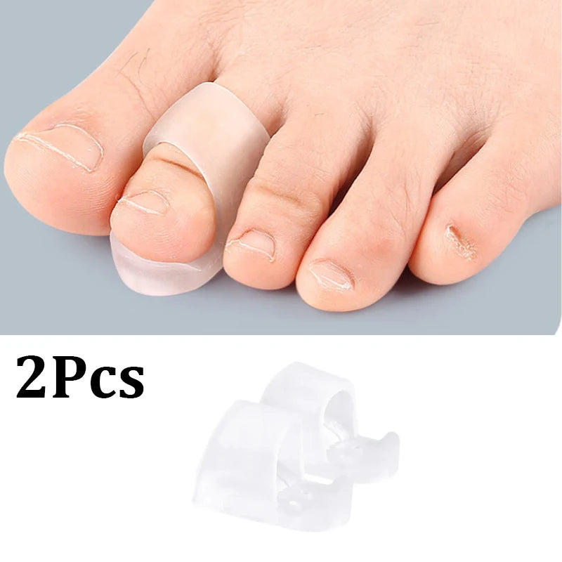 2/4PCS Hammer Toe Corrector Hammertoe Straightener for Curled Crooked Bent Claw and Overlapping Toes Bunion Pads Foot Care Tools