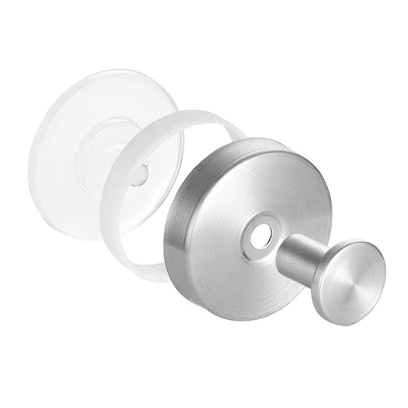 Reusable Stainless Steel Suction Cup Hook Waterproof Wall Mount