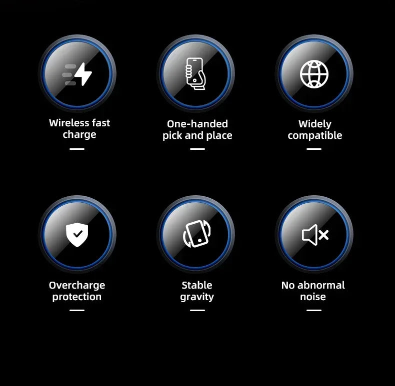 Automatic 15W  Car Wireless Charger for iPhone 13 12 14 XR X 15Samsung S20 S10 Magnetic USB Infrared Sensor Phone Holder Mount