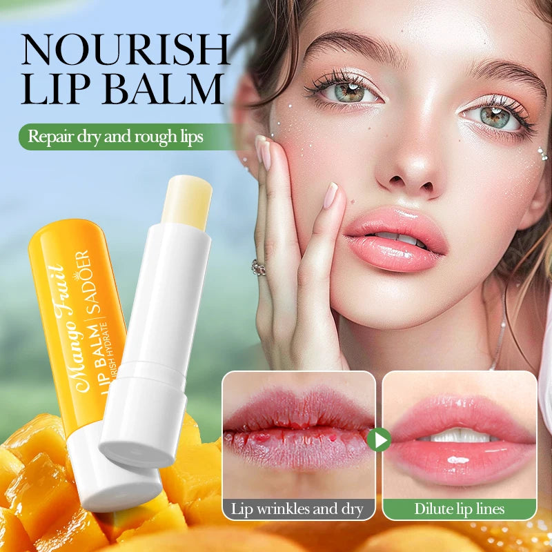 SADOER Moisturizing Lipstick Plump Lips Nourishing Hydrating Anti Wrinkles Lip Balm Lips Plumper Beauty Skin Care