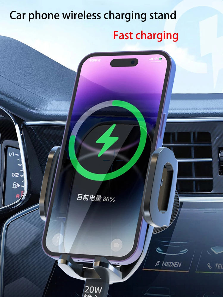2025 15w Car wireless charger Gravity Air Vent Car Phone Mount Car Phone Holder Gravity Air Vent Car Phone Mount