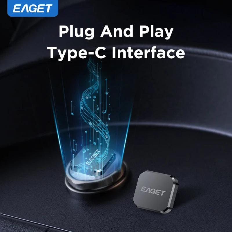 EAGET 8GB/16GB/32GB/64GB Mini Car Type-C USB 2.0 Flash Drive