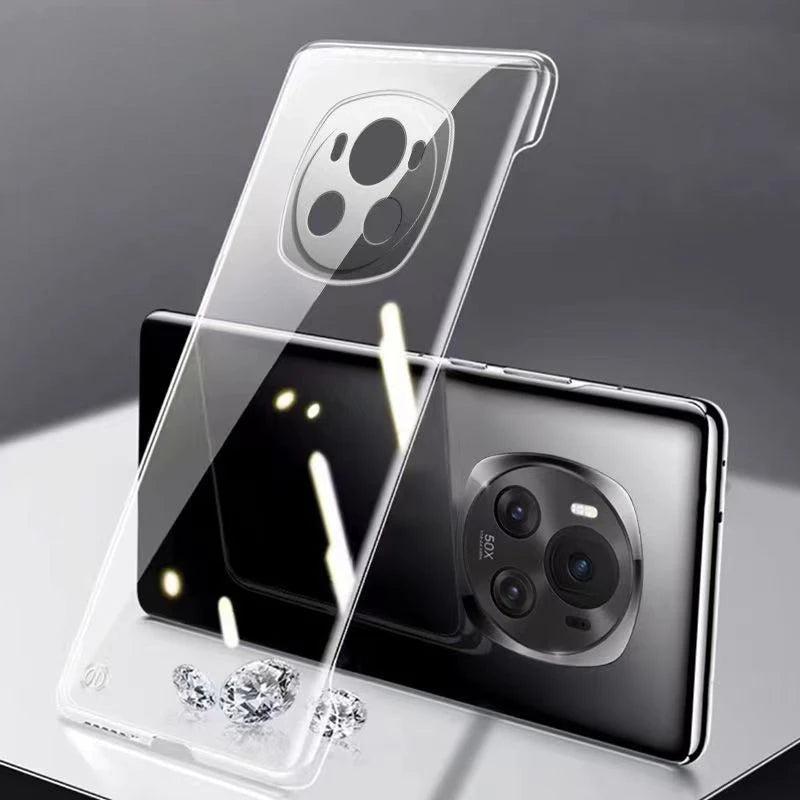 Frameless Slim Clear Hard PC Case for Honor Magic6 Pro ShockProof