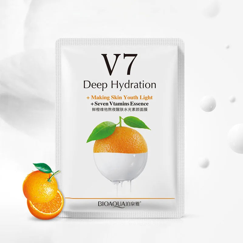 20Pcs Face Mask Sets Fresh Fruit Face Care Sheet Masks Hydrating Anti-aging Oil Control Acne Treatment Facial Mask Skin Care Set