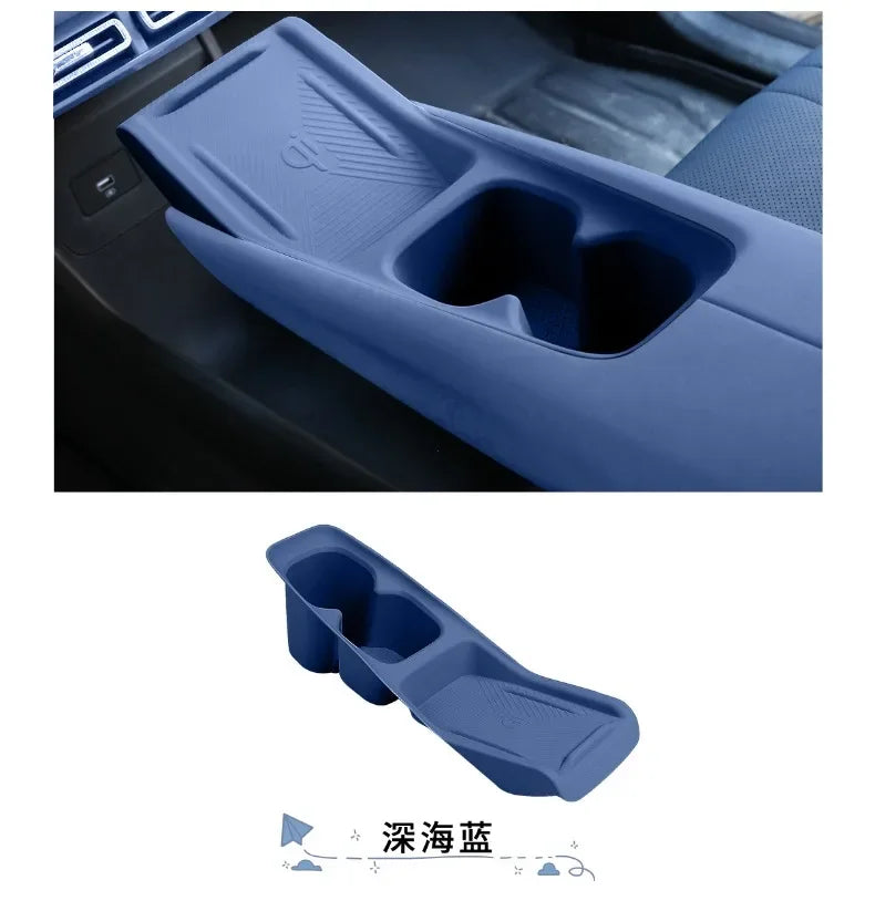 For BYD SEAGULL Dolphin MINI 2023 2024 Central Console Silicone Wireless Charger Pad Interior Modification Accessories Car Tools