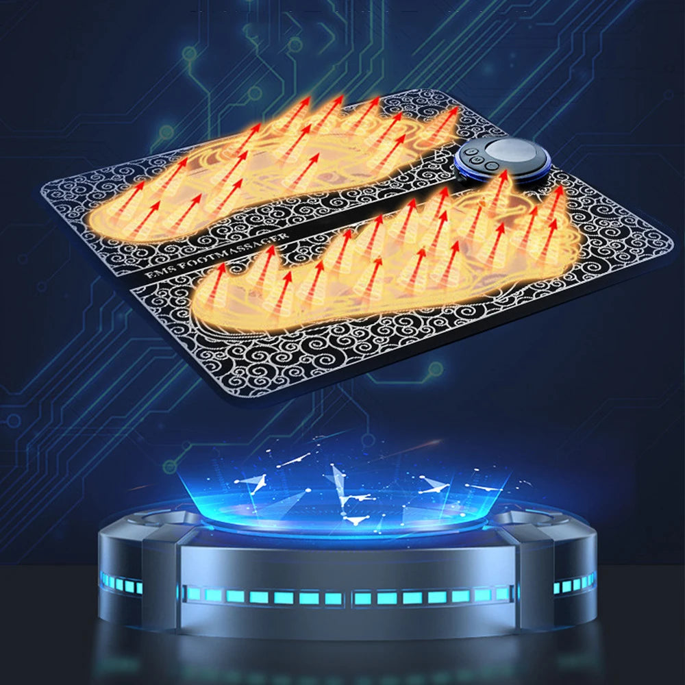EMS Foot Massager Mat Electric TENS Feet Massager Pad