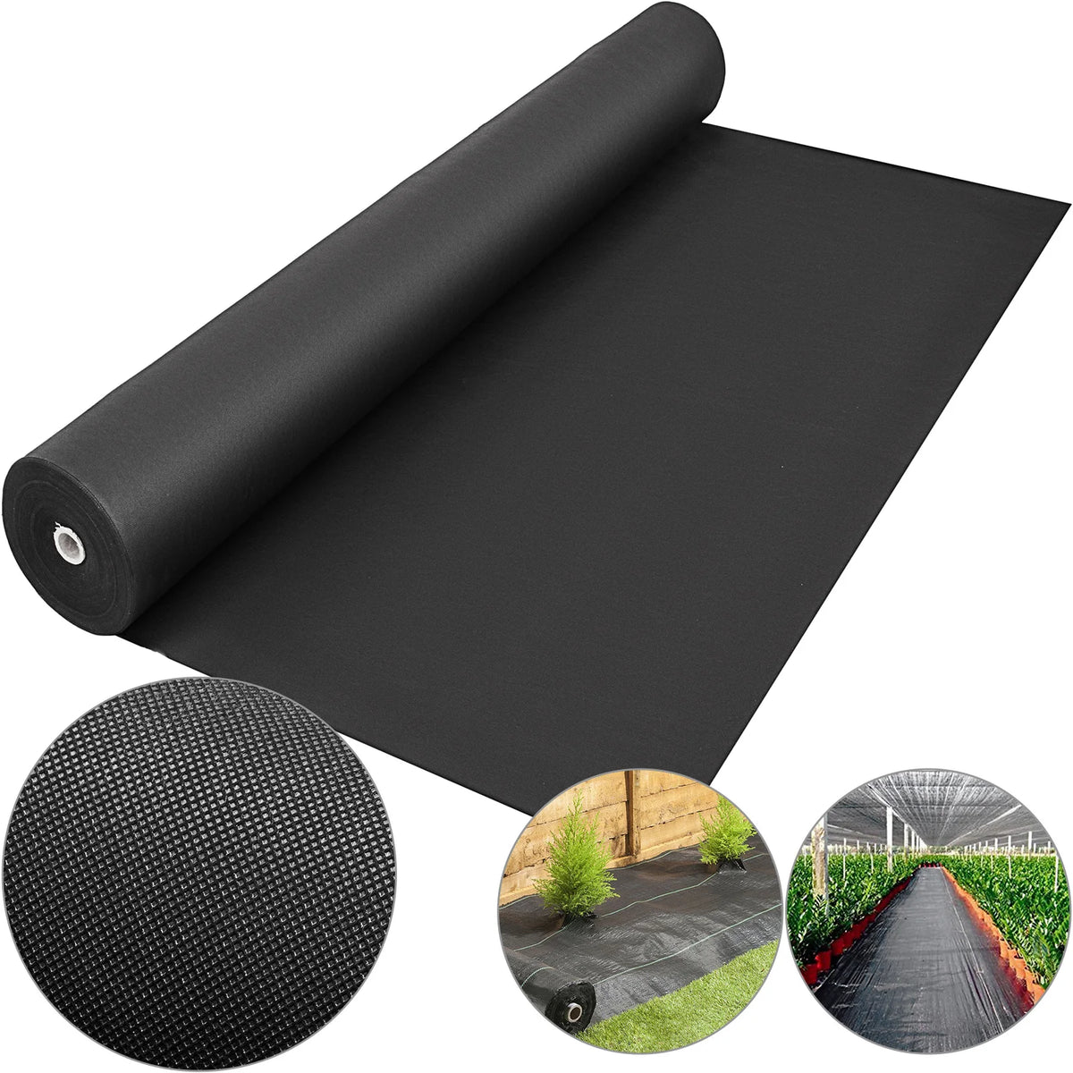 SucceBuy Landscape Fabric 6ftx300ft Geotextile Fabric Durable Heavy Duty